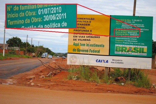 Obras atrasadas da Prefeitura provocam indignação de moradores em Vilhena