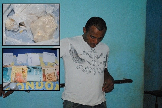 No Cristo Rei; homem é preso com drogas e mais de R$ 2 mil em dinheiro 