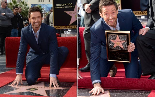 Hugh Jackman ganha estrela na Calçada da Fama em Hollywood