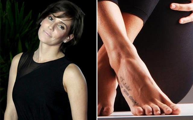 Deborah Secco diz que tatuagem que fez para Falcão "era temporária"