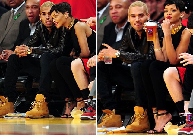 Após suposta separação, Rihanna e Chris Brown aparecem juntos em público
