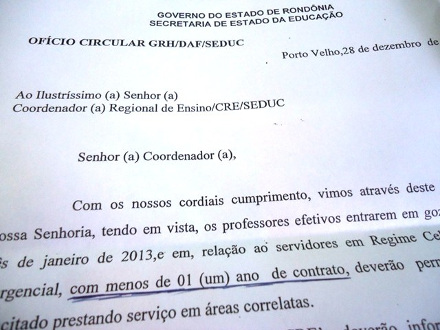 Representação de Ensino diz que nem todos os emergenciais ficarão sem férias