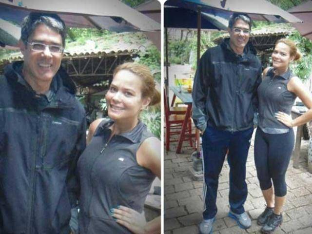 Geisy Arruda posta foto com William Bonner