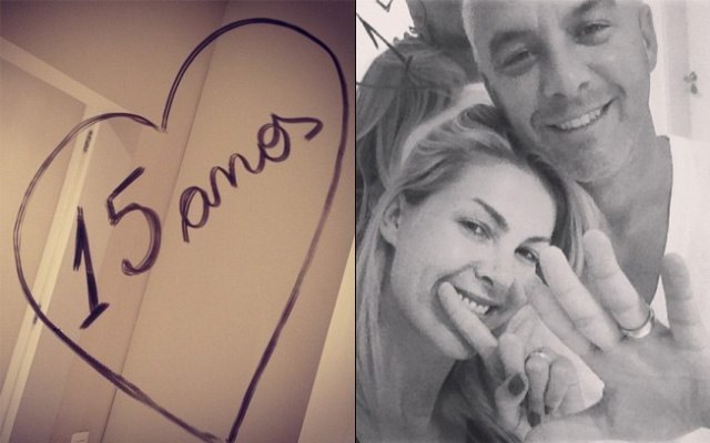 Ana Hickmann e o marido comemoram 15 anos juntos: “Eu te amo, Alê”