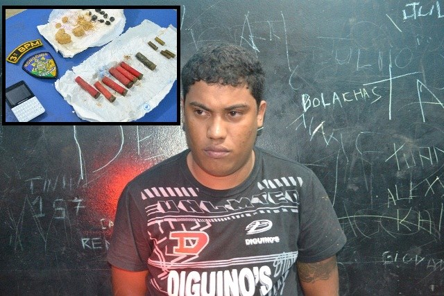 Homem que emprestou arma à menor que baleou jovem no carnaval é preso com drogas