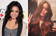 Vanessa Hudgens muda visual e coloca megahair