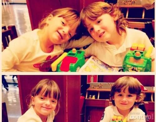 Rafa Justus se diverte com filho de Otávio Mesquita