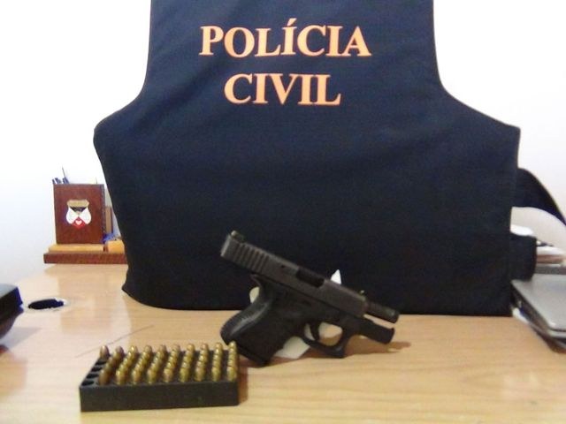 Vilhena: polícia apreende pistola austríaca em poder de quadrilha ligada ao PCC