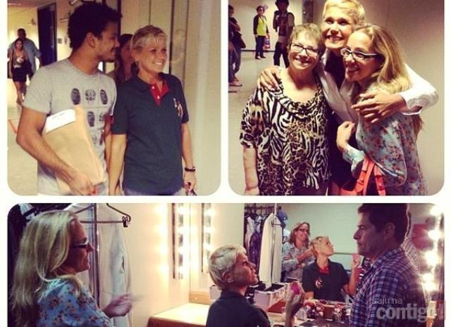 Xuxa participa da gravação do capítulo final de Guerra dos Sexos