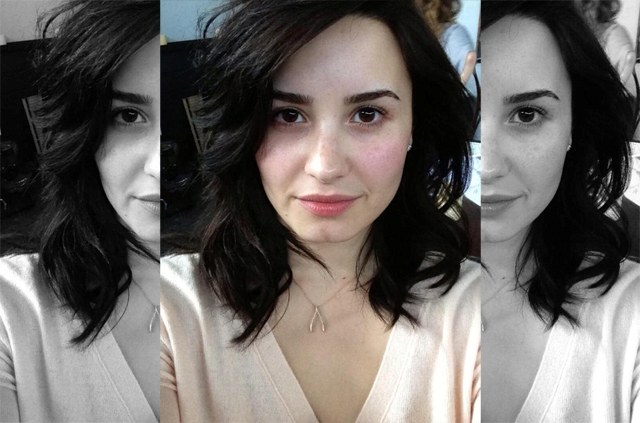 Demi Lovato começa o movimento das "sem maquiagem"