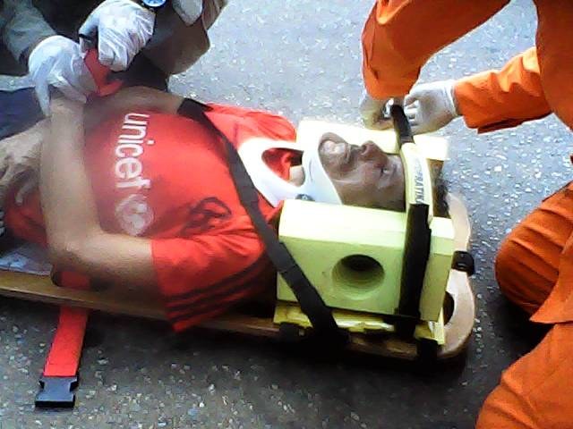 Ciclista atingido por moto ontem continua internado com amnésia em Vilhena