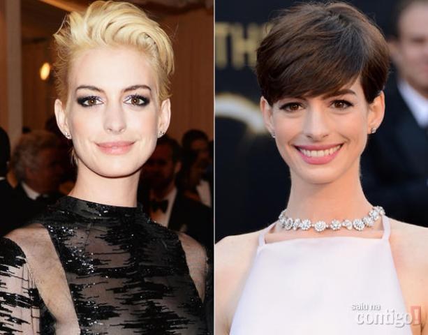 Anne Hathaway aparece com novo visual no MetBall 2013