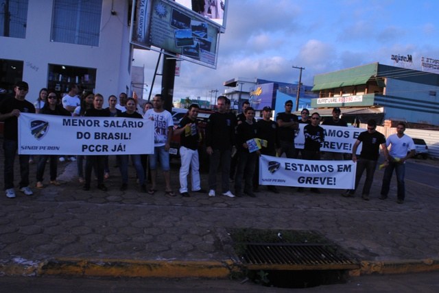Greve: Agentes penitenciários fazem pit stop e divulgam carta aberta em Vilhena