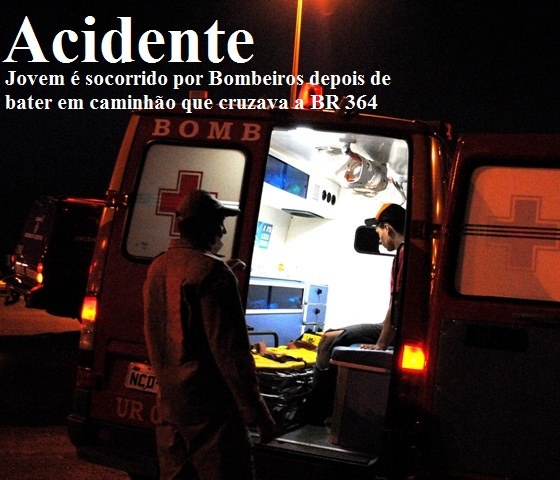 Caminhoneiro atinge motociclista ao manobrar para cruzar rodovia em Vilhena