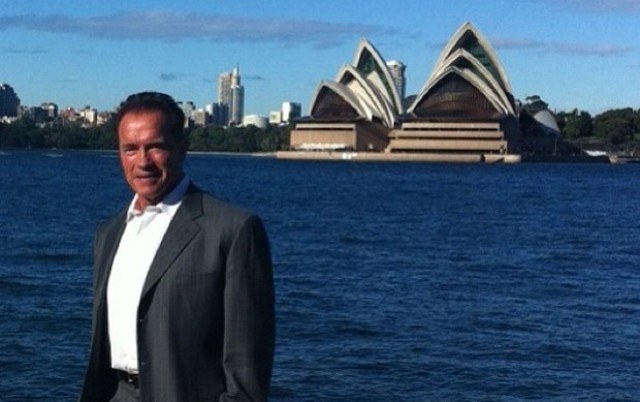Arnold Schwarzenegger posta foto na Austrália e relembra passado