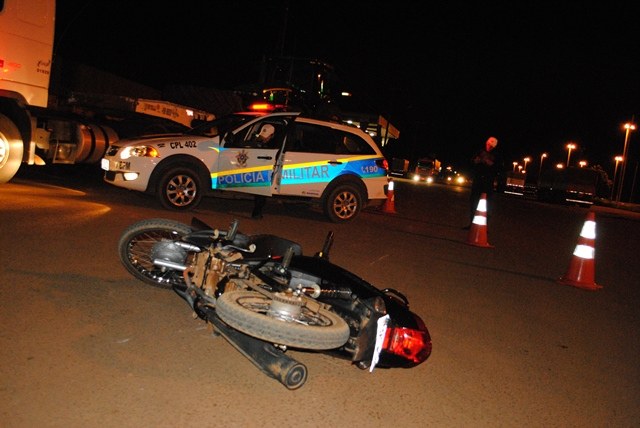 Recepção: Caminhoneiro que acabara de chegar em Vihena é atropelado por moto