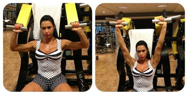 Gracyanne Barbosa malha para ficar com "braços durinhos"