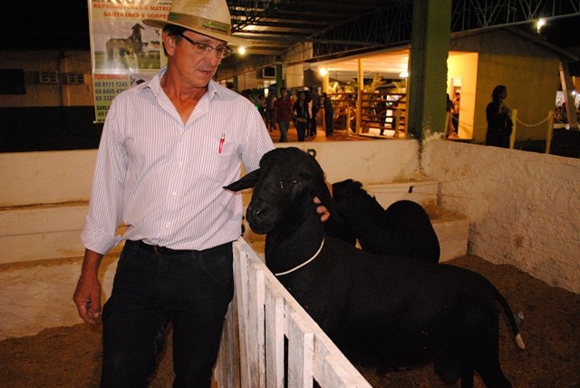 Criador faz sucesso na Expovil e diz que carneiros são mais vantajosos que bois