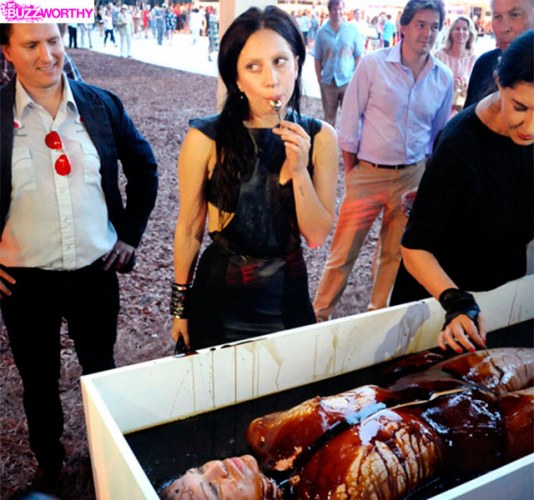 A Lady acordou: Gaga experimenta sangue humano de exposição artística