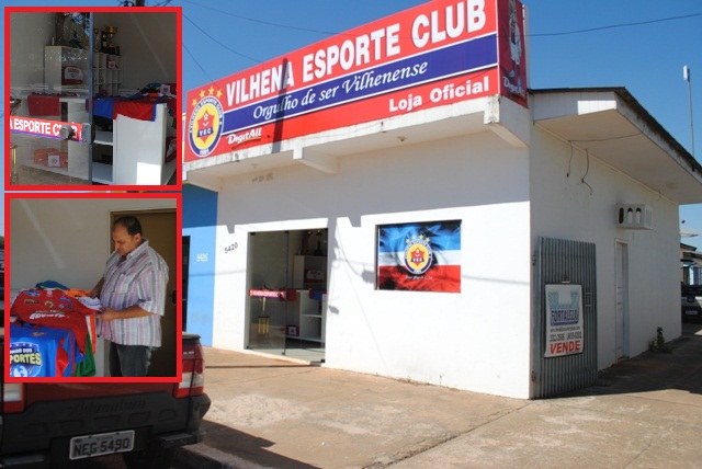 Após conquista do Tetracampeonato, Vilhena abre loja oficial do clube 