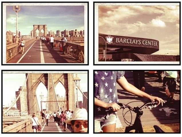 Beyoncé vai de bicicleta para seu show nos Estados Unidos