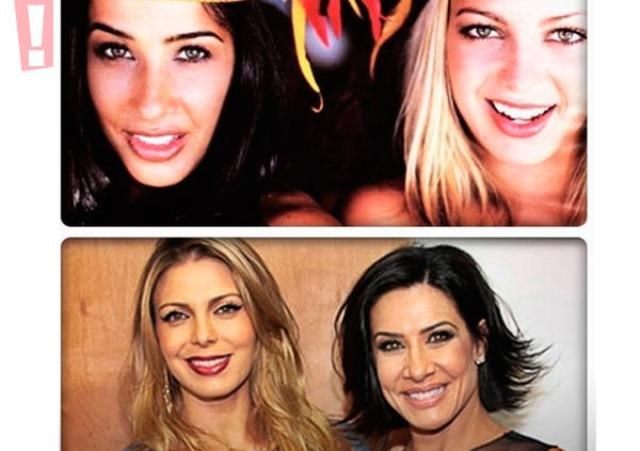 Sheila Mello e Carla Perez fazem campanha para Scheila Carvalho na Fazenda