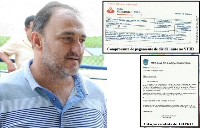 Vilhena será julgado na quinta-feira no TJD/RO por dívidas da Série D 2012