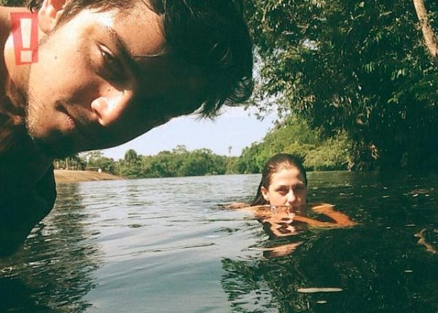 Rodrigo Simas e Cristiana Peres gravam cenas da próxima novela no Amazonas