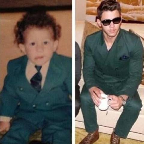 Fofo! Nick Jonas posta foto de quando era bebê