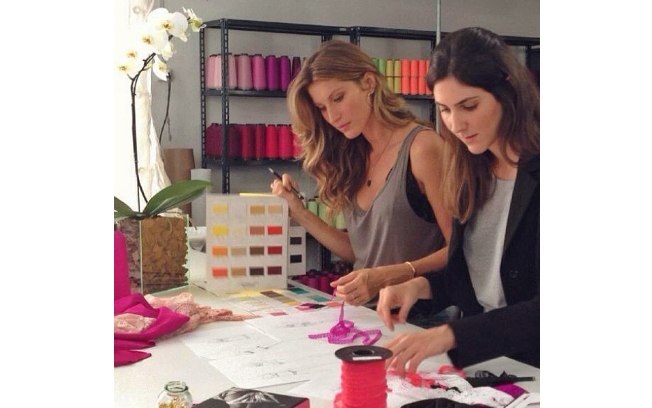 Gisele Bündchen ajuda a criar peças da coleção de sua marca de lingeries