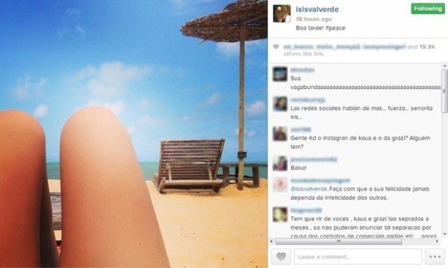 Apontada como affair de Reymond, Isis Valverde recebe críticas na web