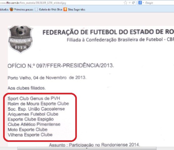 FFER corrige erro e inclui o nome do Vilhena no edital de convocação (1)