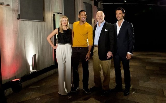 Rodrigo Santoro e Will Smith participam de lançamento de filme na Argentina