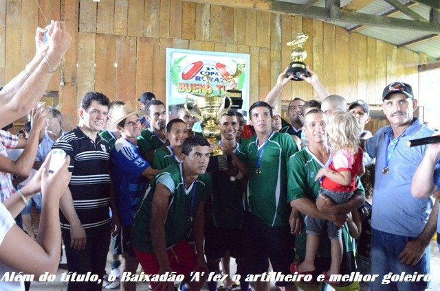 Baixadão ‘A’ confirma favoritismo e ergue a taça de campeão da Copa Rural 