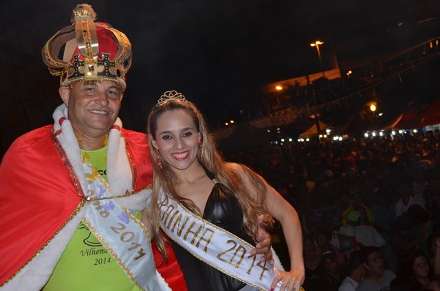 Rei Momo e Rainha do carnaval “Vilhena Portal da Folia 2014” animam os foliões