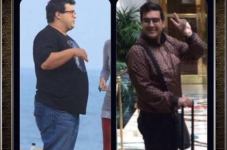 Depois de perder 44 kg, André Marques mostra o antes e o depois