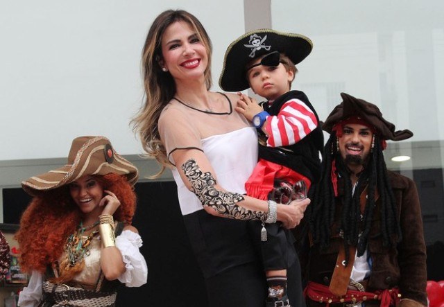 Luciana Gimenez comemora aniversário do filho Lorenzo em SP