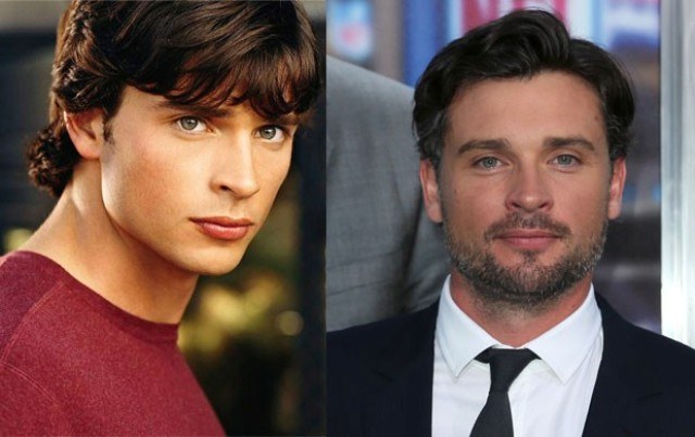 Ator de "Smallville" aparece grisalho em première