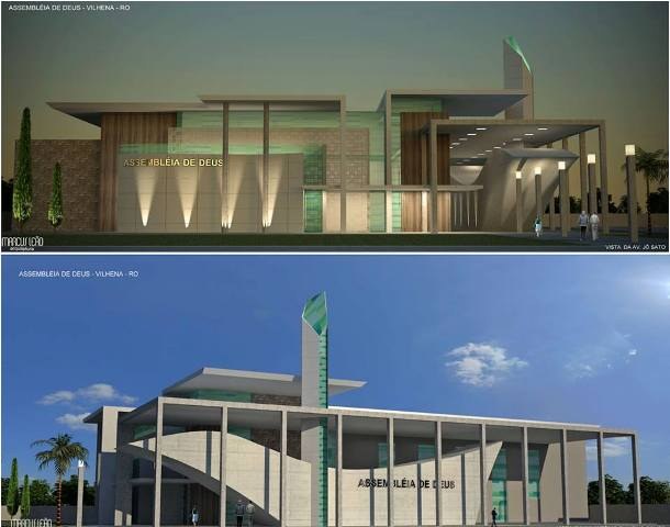 Culto marca lançamento de obra do templo da Assembleia de Deus em Vilhena