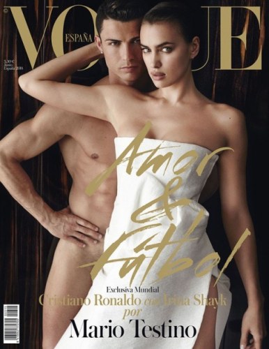 Cristiano Ronaldo posa nu para capa de revista ao lado da namorada