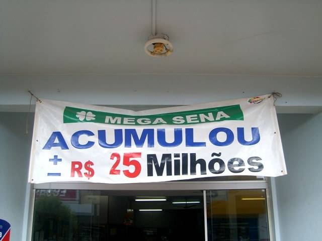 MEGA-SENA ACUMULADA EM 25 MILHÕES