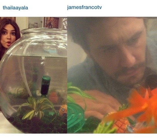 Thaila Ayala é poderosíssima e tira foto no camarim de James Franco