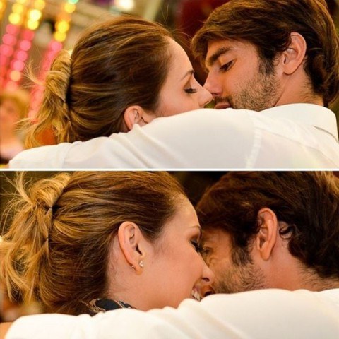 Kaká posta foto romântica com Carol Celico: "Eterna namorada"