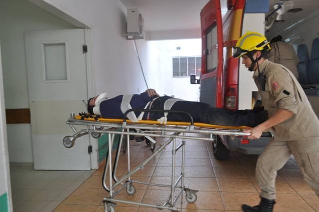 Vilhena: caminhoneiro provoca acidente e foge deixando motoqueiro ferido