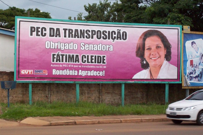 CUT E SINTERO FAZEM CAMPANHA ANTECIPADA PARA SENADORA FÁTIMA