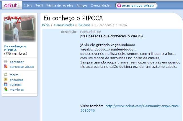 PIPOCA VENCE ELEIÇÃO
