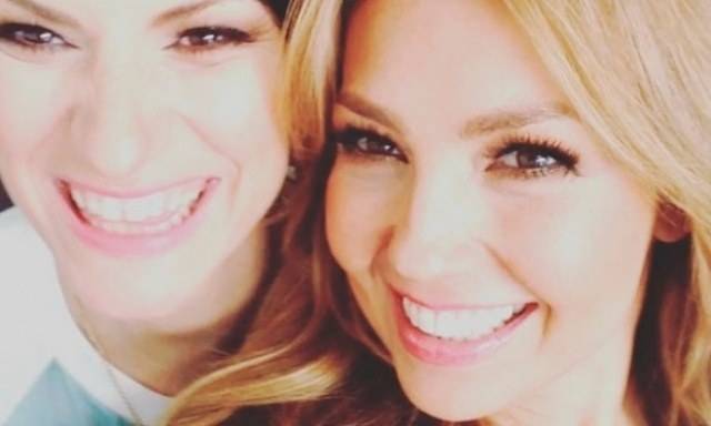 Thalía e Laura Pausini gravam música de sucesso juntas