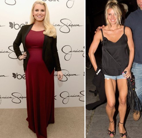 Jessica Simpson aparece com ossos saltados após perder mais de 20kg!