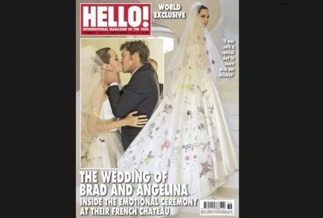 Revistas divulgam fotos do casamento de Angelina Jolie e Brad Pitt