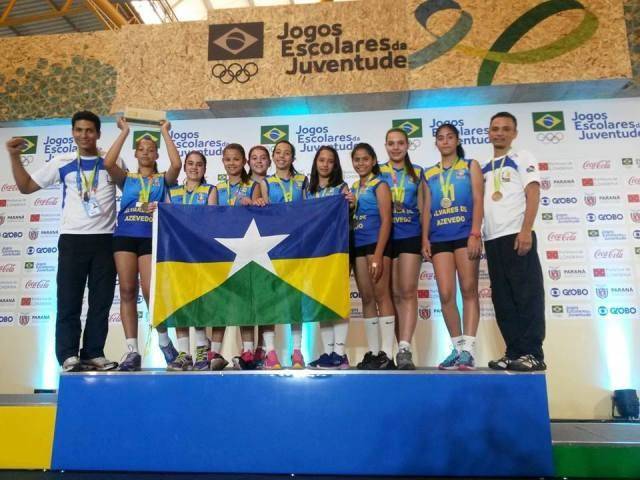 Álvares de Azevedo é ouro no vôlei Feminino dos Jogos Escolares da Juventude